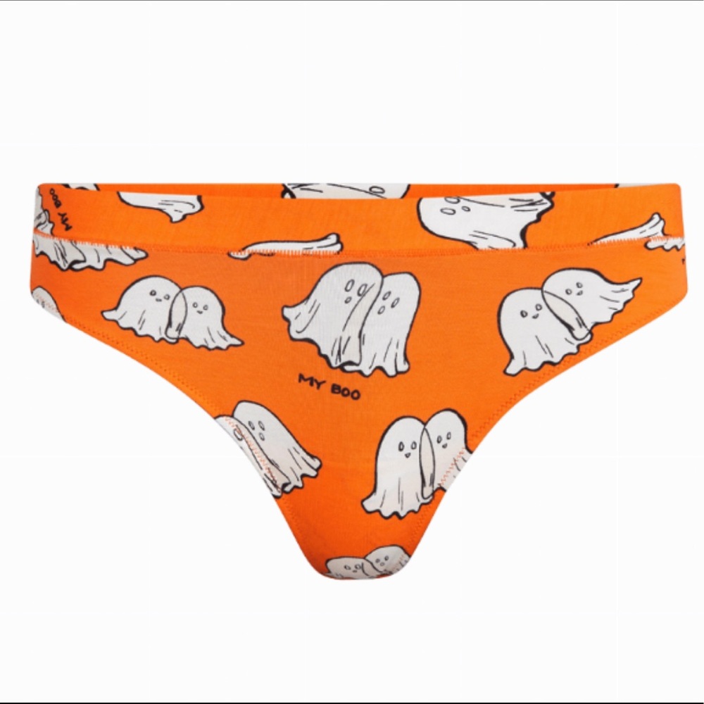 MeUndies HALLOWEEN Feel Free Thong - My Boo Print